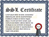 Paper SSL Certificate with seal