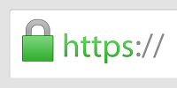 green lock and https:// from address bar