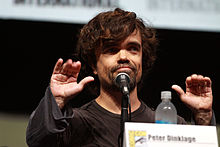 Peter Dinklage at a podium